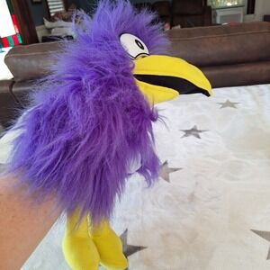 Vintage Toko The Absurd Bird Toucan Squawking Hand Puppet Purple